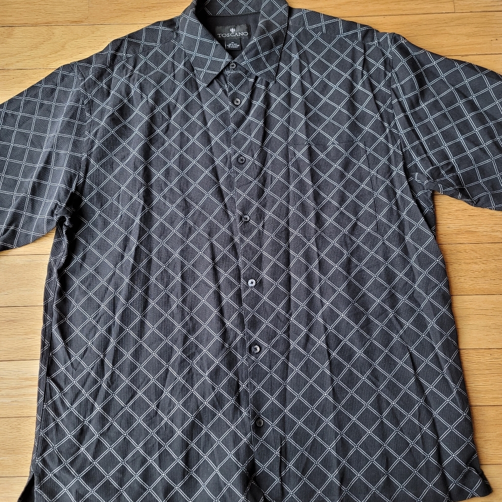 Toscano Short sleeve button down shirt